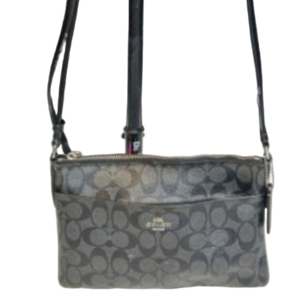 🐾Gray BLACK Patterned Crossbody Bag🎉 - Picture 1 of 13